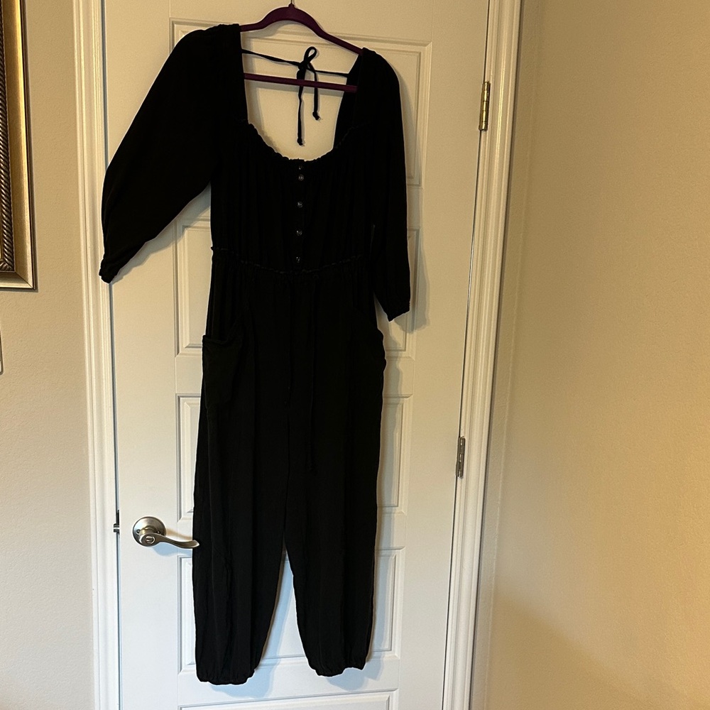 Black Women's Jumpsuit Daily Practice